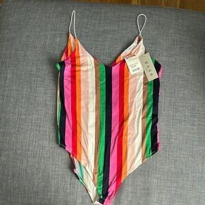 Gaze Multicolor Striped Bodysuit
